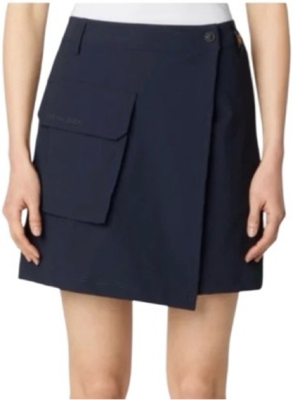 SAVE‎ THE DUCK WOMEN'S BRONA SKORT FRONT POCKET IN NAVY BLUE-2/M NWOT!